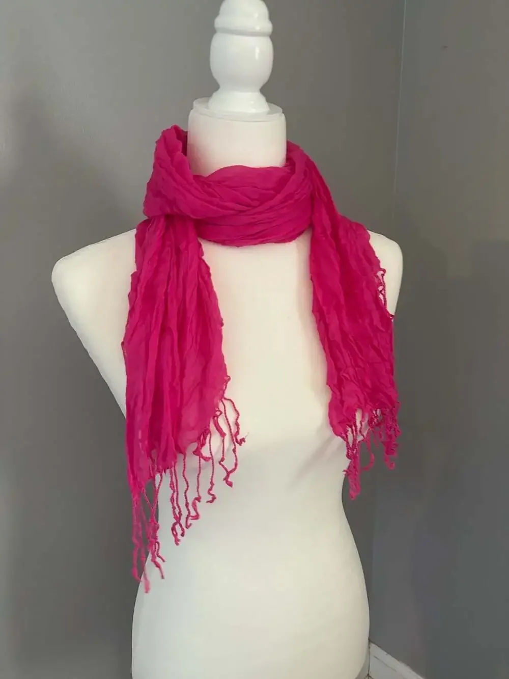 Pink y2k scarf